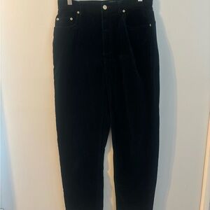 165J Liz Claiborne Women's green velvet Straight Leg Pants